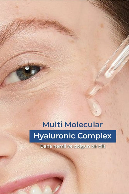 DERMIS PLUS 100ml Dolgunlaştırıcı Ve Yoğun Nemlendirici Multi Molecular Hyaluronic Acid Serum