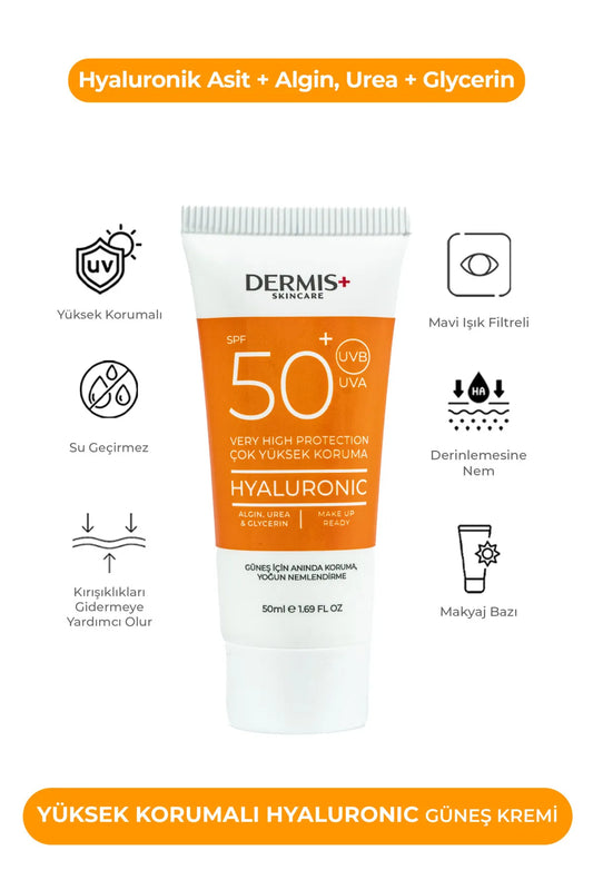 Hyaluronik 50 Spf Güneş Kremi: Yoğun Nemlendirici & Yüksek Koruma